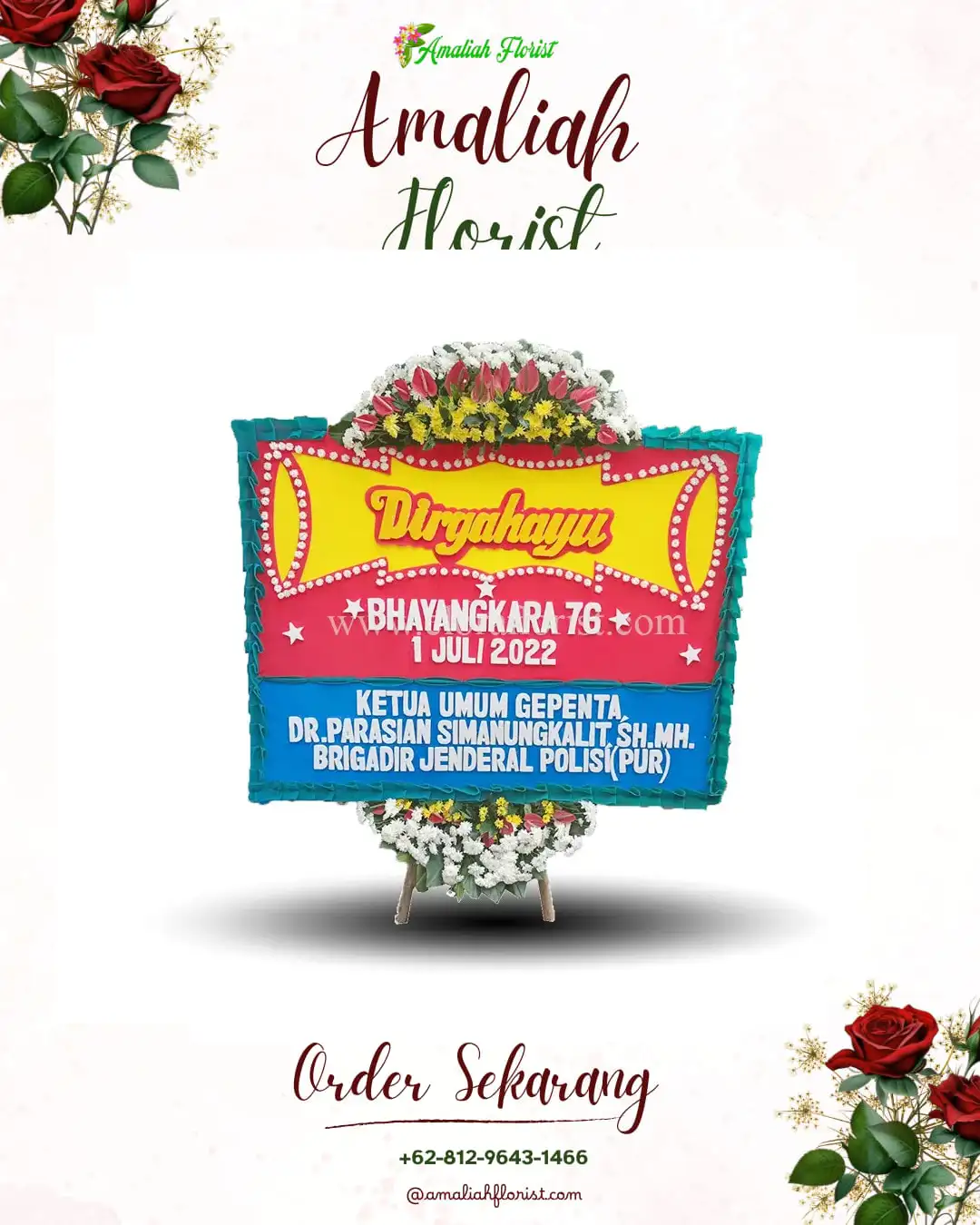 Papan Bunga HUT Ulang Tahun Lebak